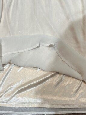 H&M Cream Sleeveless Midi Dress